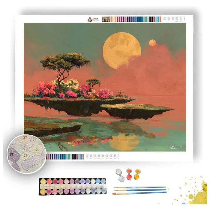 THE FLOATING GARDENS - Paint by Numbers Full Kit