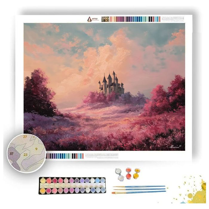 CASTLE OF ETERNAL SPRING - Paint by Numbers Full Kit