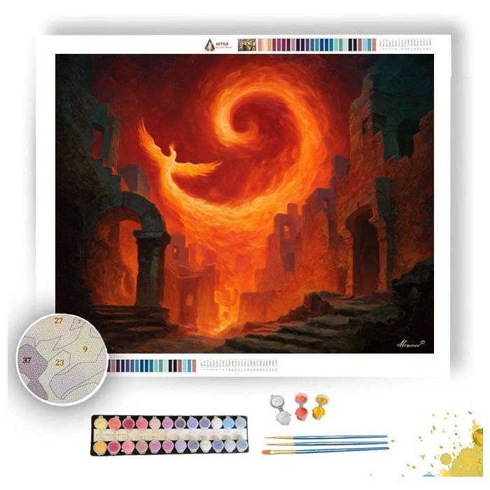 THE PHOENIX SHRINE - Paint by Numbers Full Kit