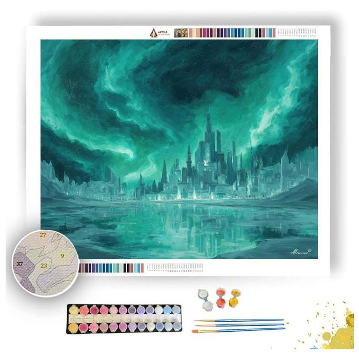 THE AURORA CITY - Paint by Numbers Full Kit