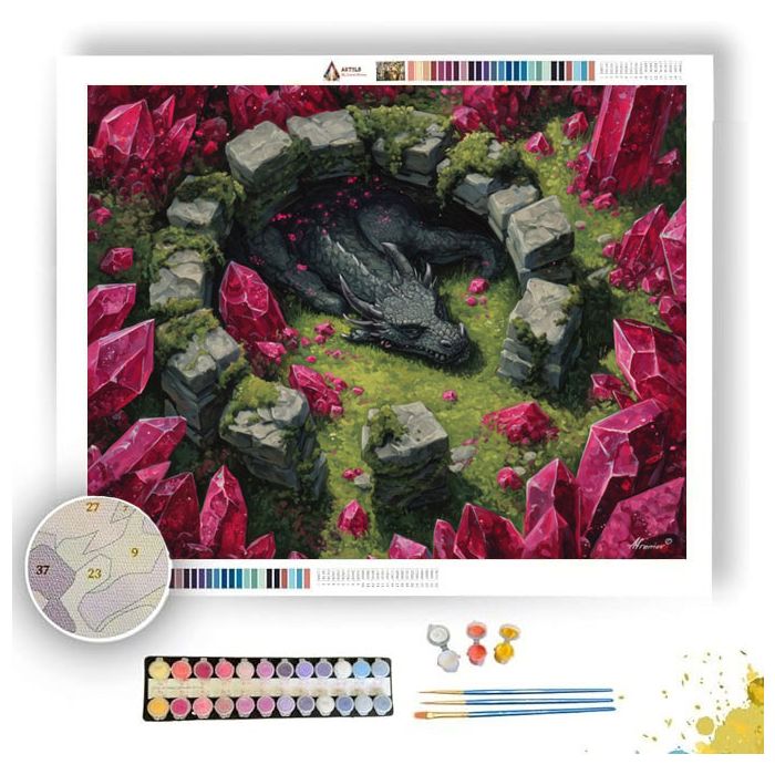 THE DRAGONS SANCTUARY - Paint by Numbers Full Kit