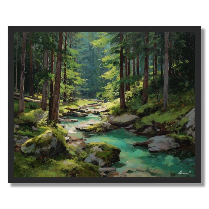 FOREST STREAM PATH - FRAMED