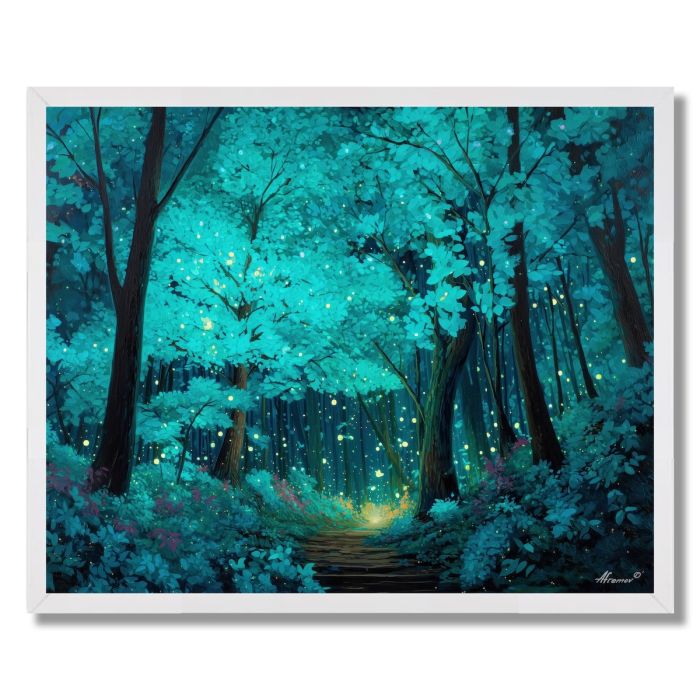 FOREST OF LIGHTS - FRAMED