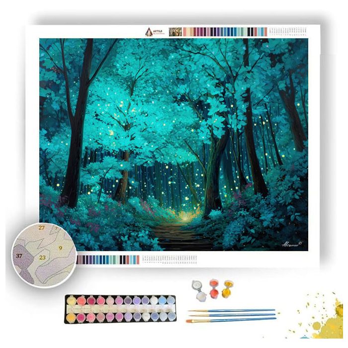 FOREST OF LIGHTS - Paint by Numbers Full Kit