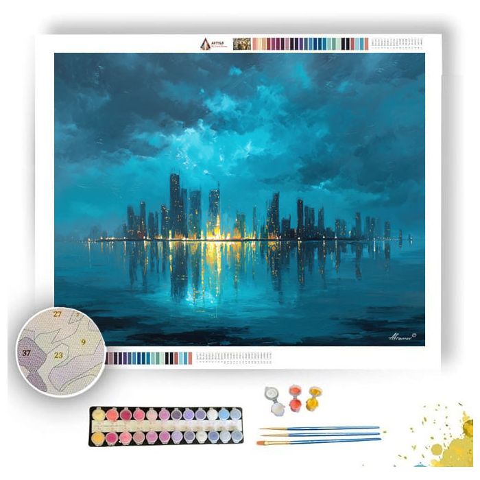 THE OCEAN SKYLINE - Paint by Numbers Full Kit