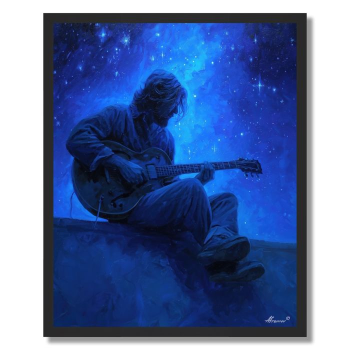 GUITARIST AT MIDNIGHT - FRAMED