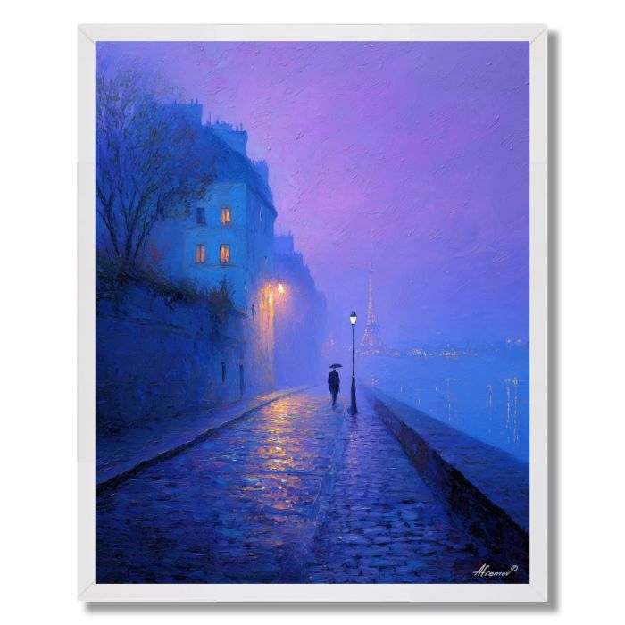 BLUE COAT IN PARIS - FRAMED