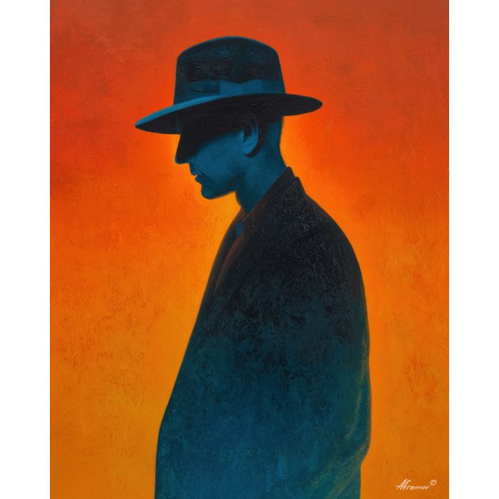 MAN WITH THE BLUE HAT