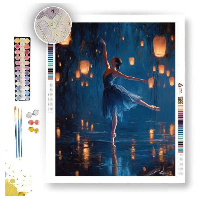 BLUE BALLERINA - Paint by Numbers Full Kit