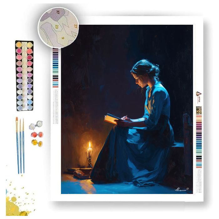 CANDLE READER - Paint by Numbers Full Kit