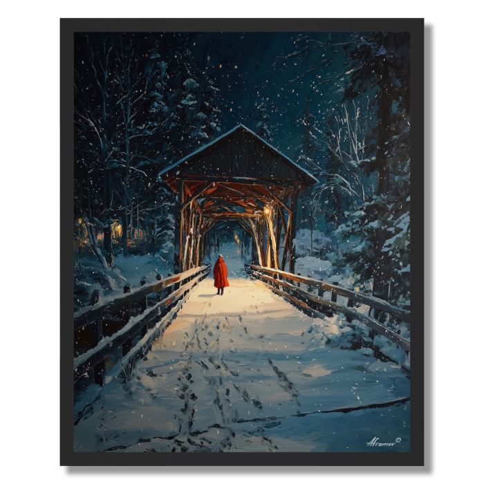 RED COAT TRAVELER - FRAMED