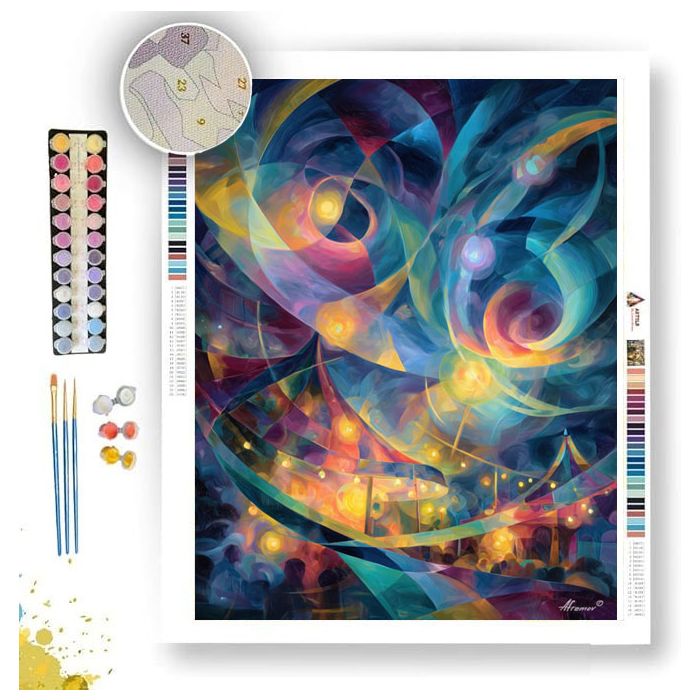 JUGGLERS NIGHT - Paint by Numbers Full Kit