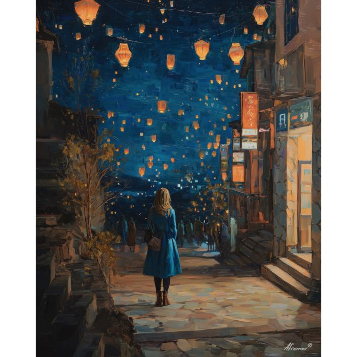 WOMAN IN BLUE NIGHT