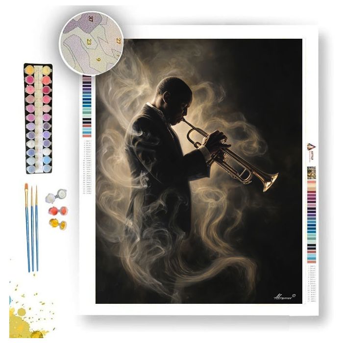 JAZZ TRUMPETER - Paint by Numbers Full Kit
