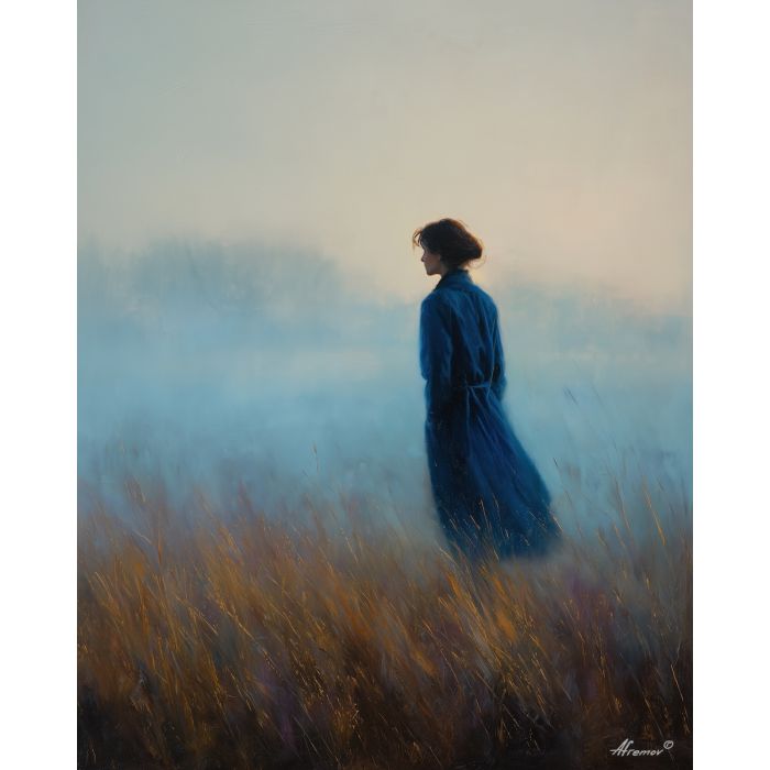 WOMAN IN BLUE SILENCE