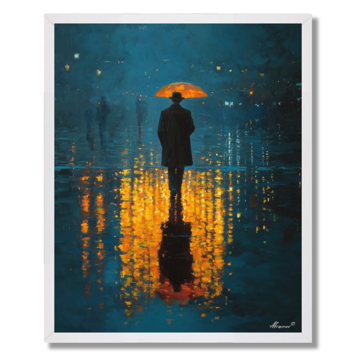 MAN IN RAINLIGHT - FRAMED