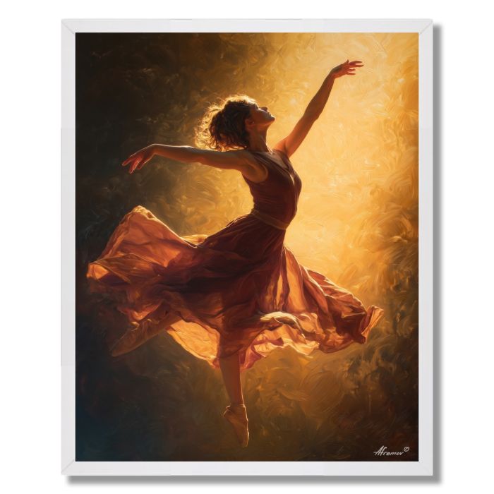DANCER IN LIGHT - FRAMED