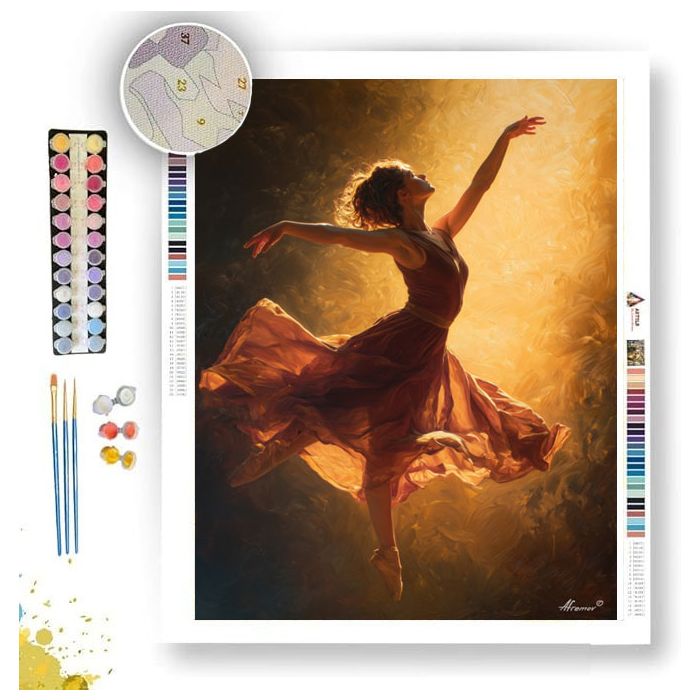 DANCER IN LIGHT - Paint by Numbers Full Kit