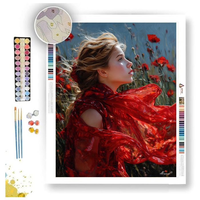 SILK SCARF - Paint by Numbers Full Kit
