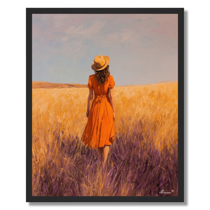 ORANGE DRESS - FRAMED