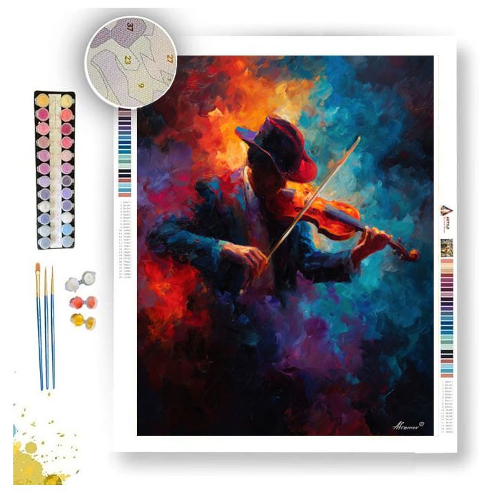RED VIOLINIST - Paint by Numbers Full Kit