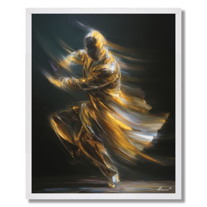 DANCER IN GOLD - FRAMED