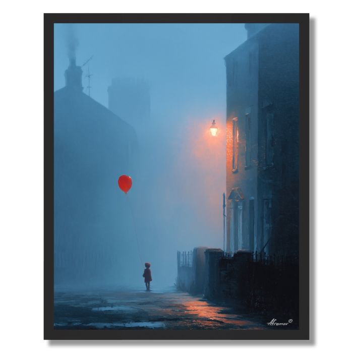 CHILD WITH A BALLOON - FRAMED