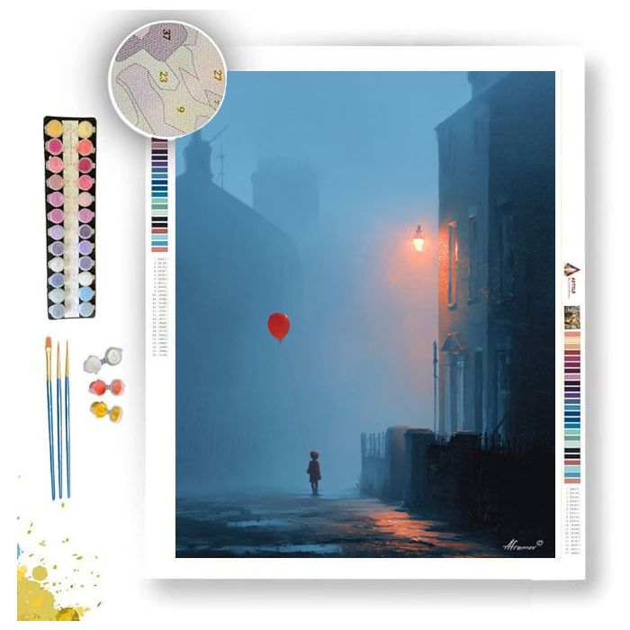 CHILD WITH A BALLOON - Paint by Numbers Full Kit