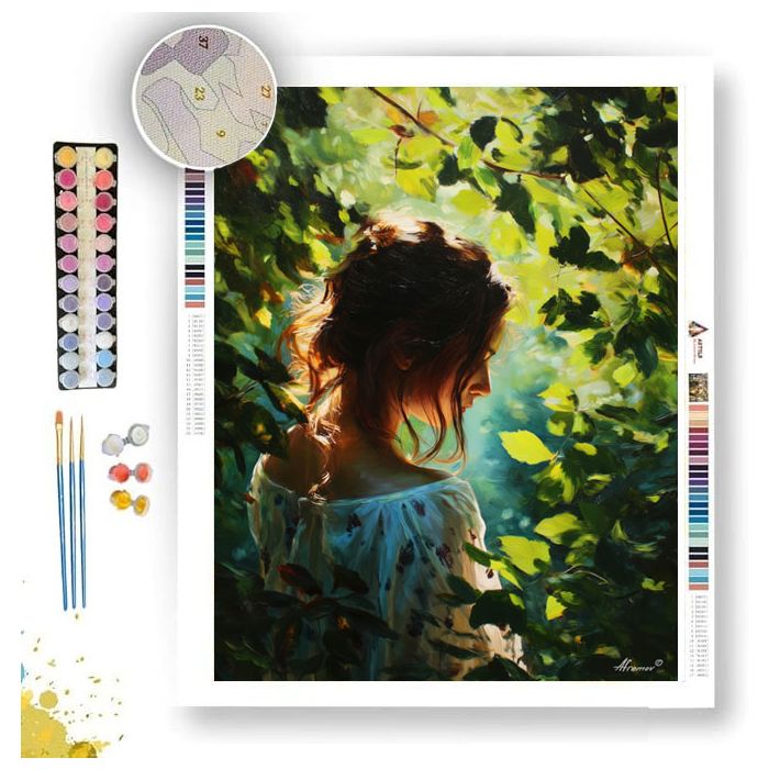 WOMAN UNDER TREES - Paint by Numbers Full Kit