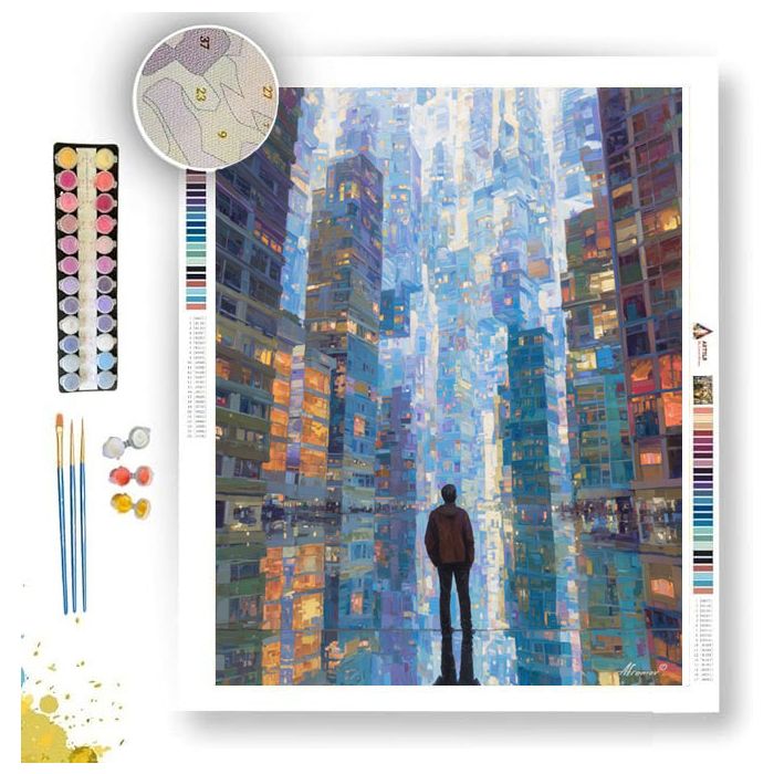 DREAMER IN THE CITY - Paint by Numbers Full Kit