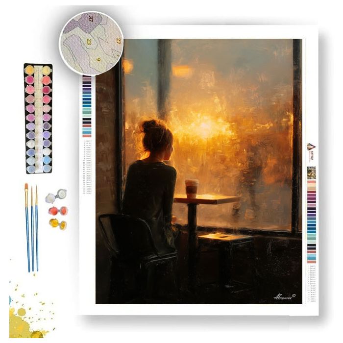 COFFEE SHOP WRITER - Paint by Numbers Full Kit