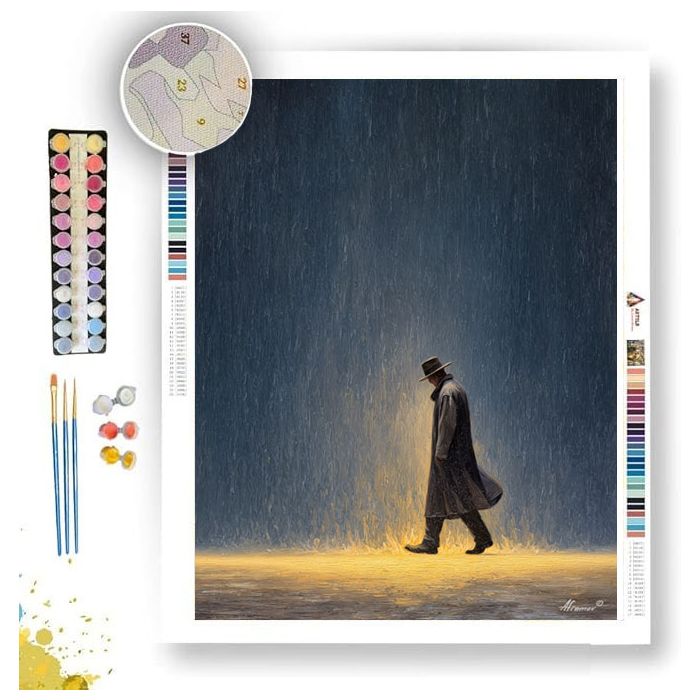 WALKER IN THE STORM - Paint by Numbers Full Kit