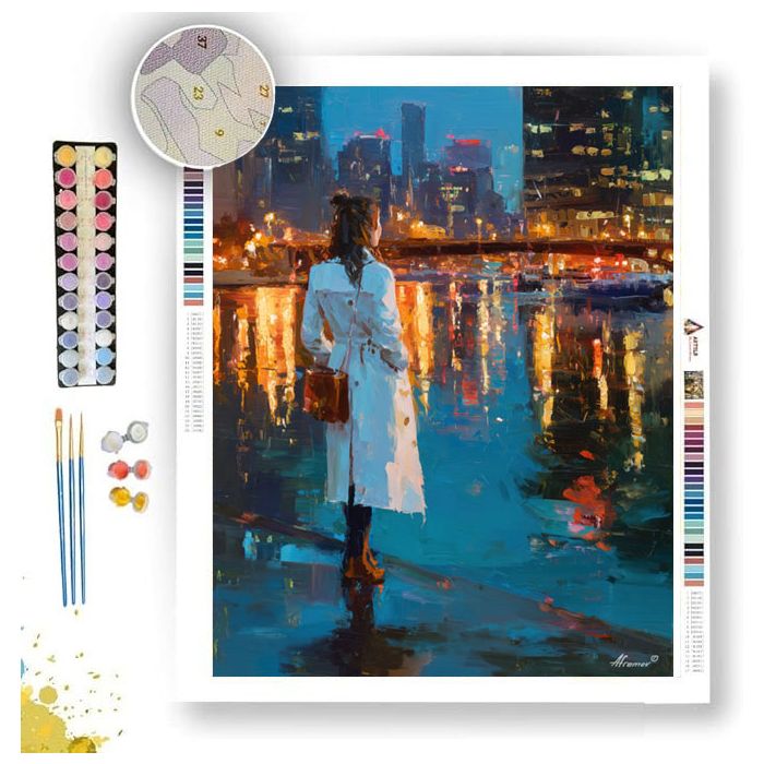 WOMAN IN WHITE COAT - Paint by Numbers Full Kit
