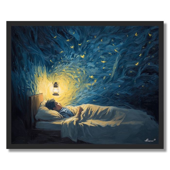 FIRELIGHT DREAMER - FRAMED