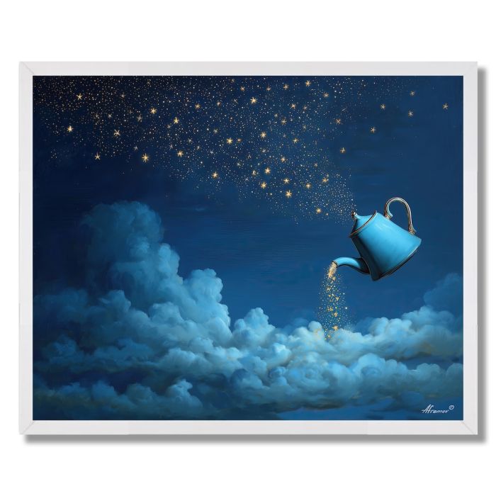 THE BLUE TEAPOT SKY - FRAMED