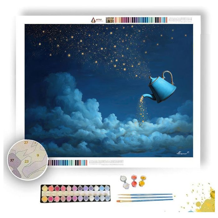 THE BLUE TEAPOT SKY - Paint by Numbers Full Kit