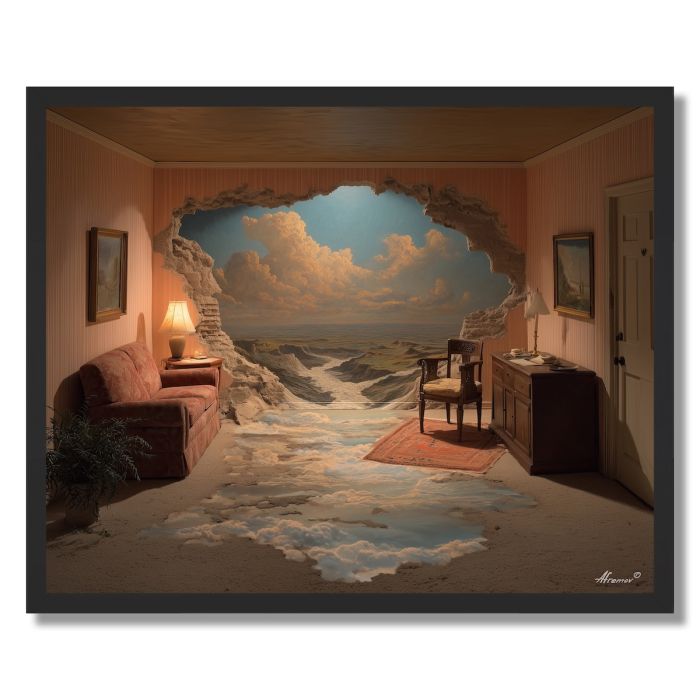 THE PAINTING THAT ESCAPED - FRAMED