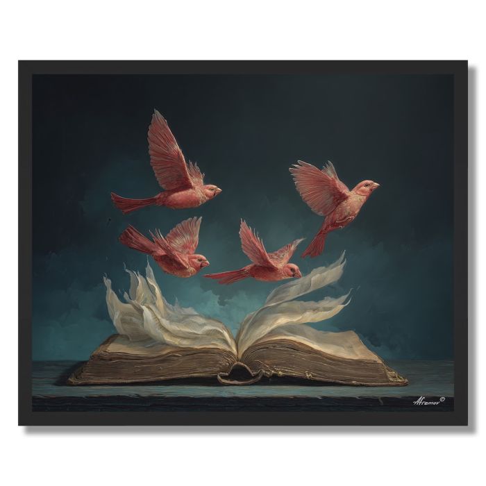 THE LIVING BOOK - FRAMED