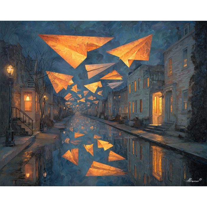 STREET OF PAPER AIRPLANES