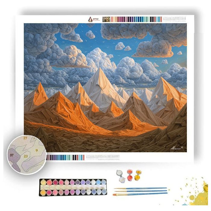 MOUNTAIN OF PAPER - Paint by Numbers Full Kit