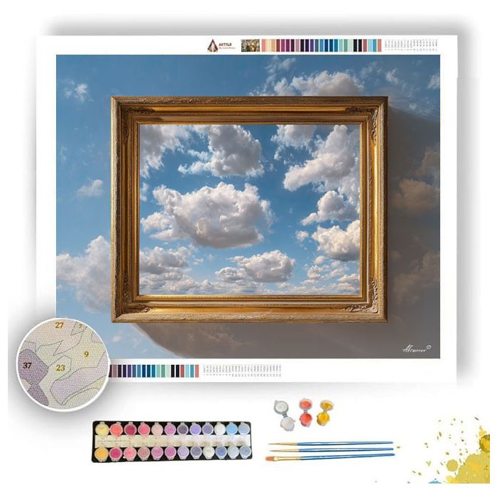 CLOUDS IN A FRAME - Paint by Numbers Full Kit