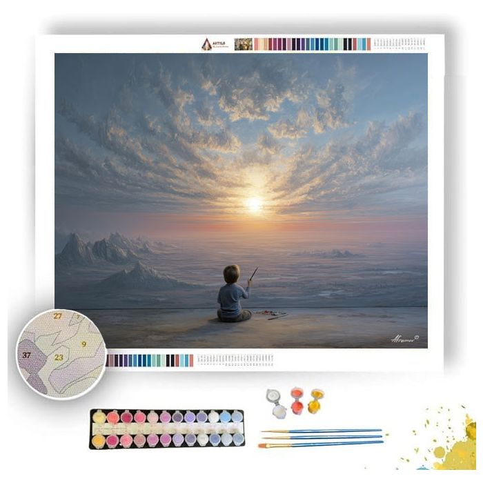 SKETCHED HORIZON - Paint by Numbers Full Kit