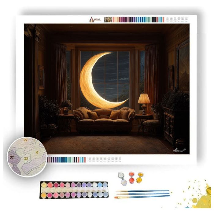 MOON WINDOW - Paint by Numbers Full Kit