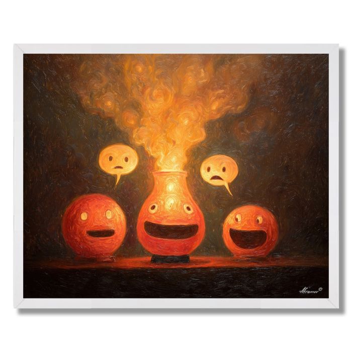 THE TALKING LAMP - FRAMED