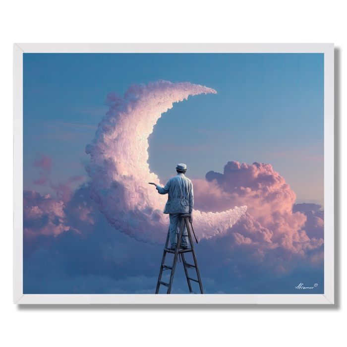 MOON AND THE PAINTED MAN - FRAMED