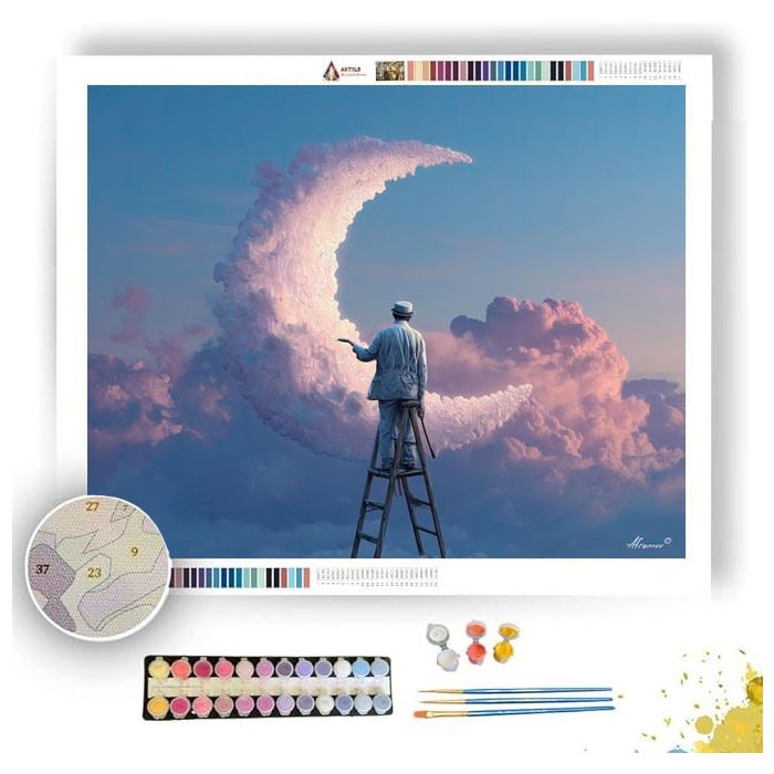 MOON AND THE PAINTED MAN - Paint by Numbers Full Kit