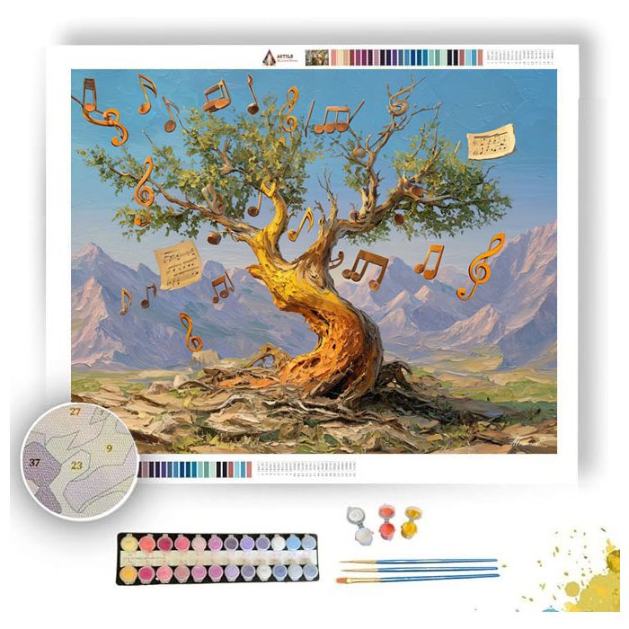 TREE OF MUSIC - Paint by Numbers Full Kit