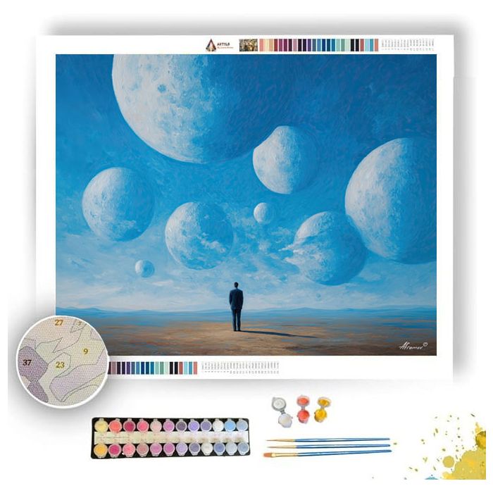 PAINTER OF MOONS - Paint by Numbers Full Kit