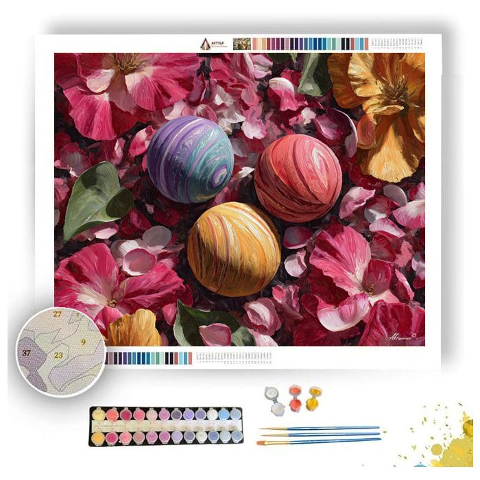 FLOWER PLANETS - Paint by Numbers Full Kit