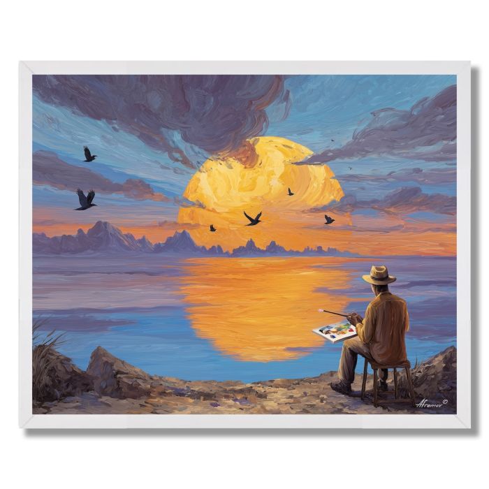 SUNSET SKETCHER - FRAMED